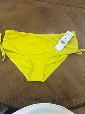 Catalina Sunny Yellow Side-Tie Bikini Bottoms size medium
